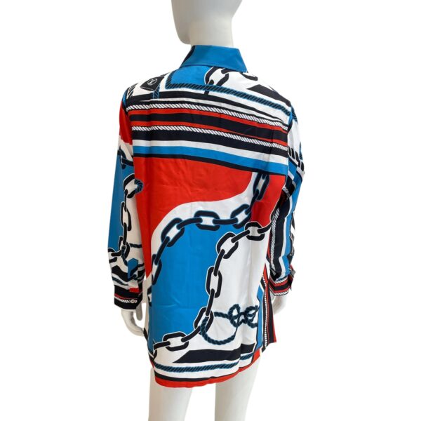 2023 Lock & Chain Printed Shirt - Nicolas Ghesquiere 34 Multi-colour in Silk - Image 3