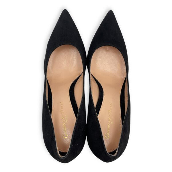 Piper 37.5 Black Pumps in Suede Leather - Image 4