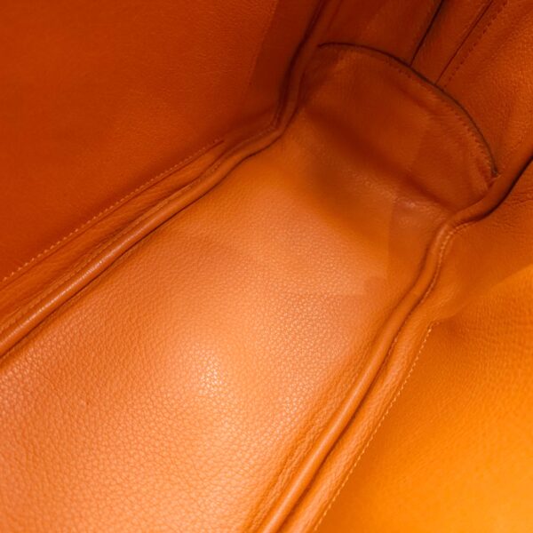 Paris Beige Top Handle Bag in Calfskin, Silver hardware - Image 11