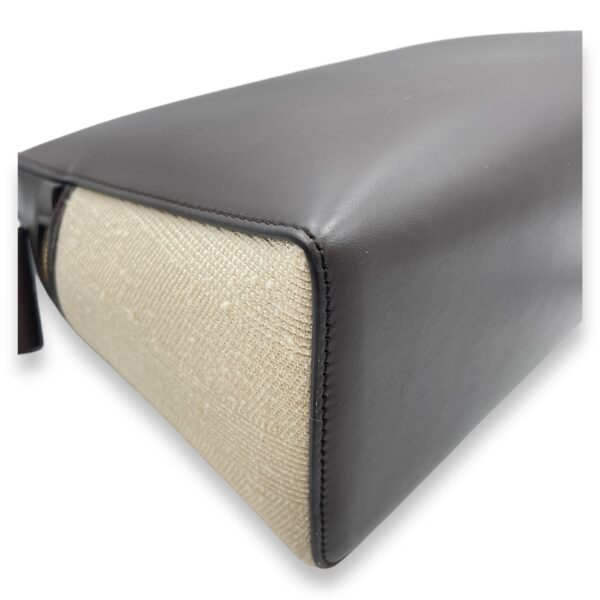 Extra Pocket 27 Silk Milk Amber-Dark Chocolate Shoulder Bag in Silk, Gold hardware - Image 11