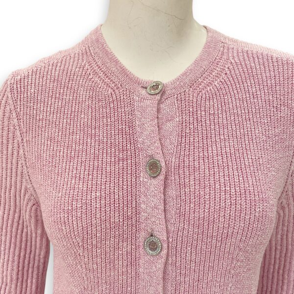2023P CC Cardigan 36 Pink Ready-To-Wear in Cupro - Image 4