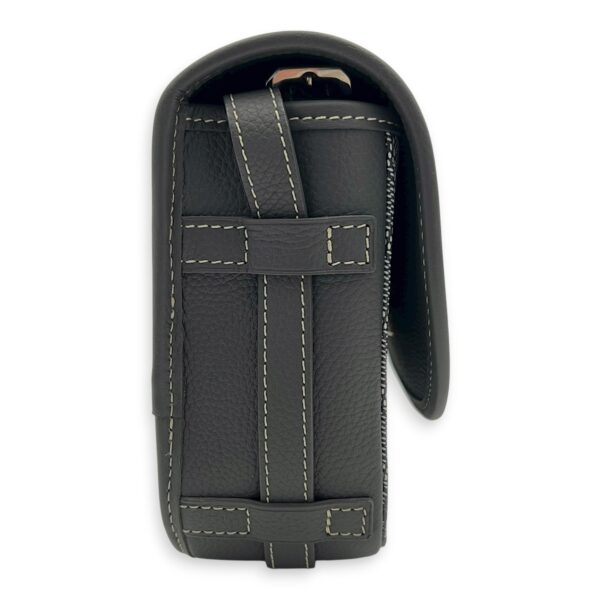 Belvedere Crossbody Bag PM Grey in Coated Canvas, Silver hardware - Image 4