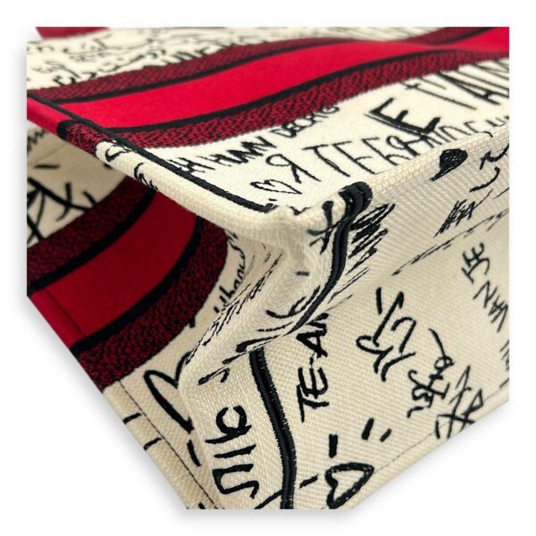 Book Tote Tote Bag Medium White in Canvas - Image 9