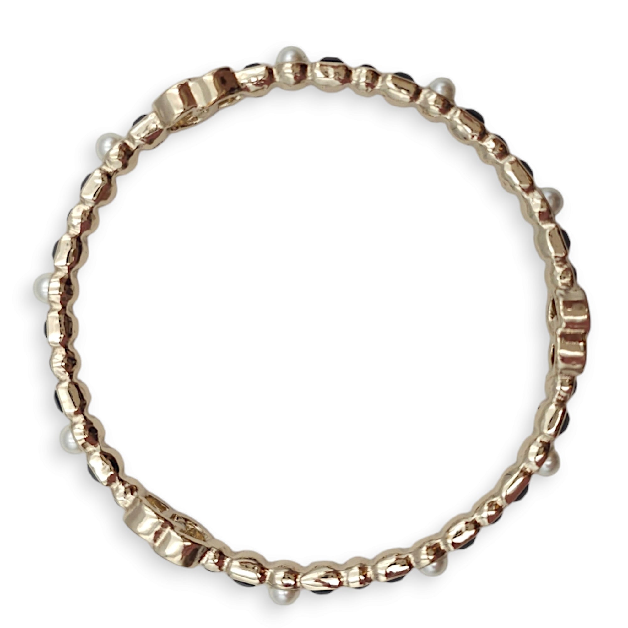 22B CC Bangle Small Bangle in Gold, White, Black - Image 3