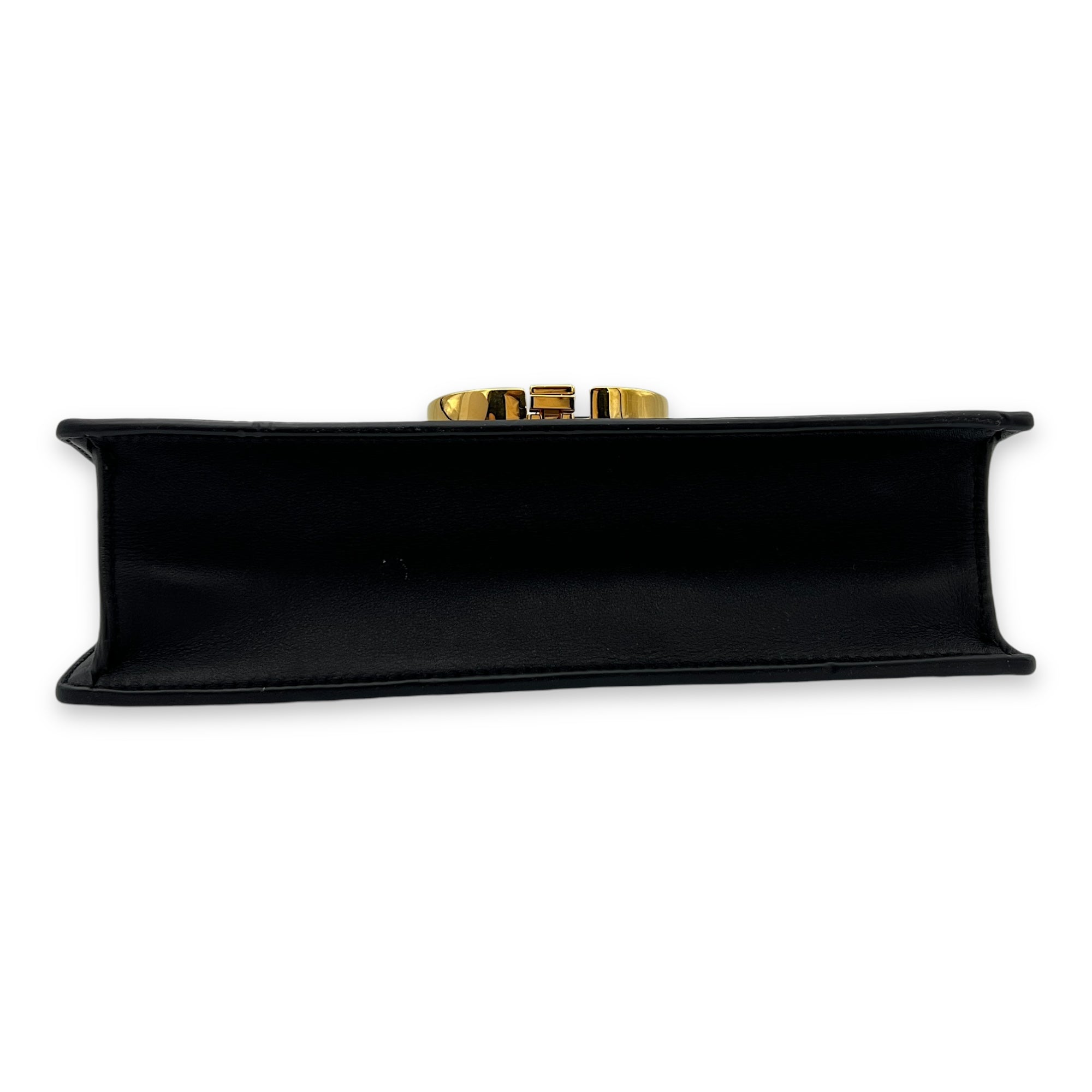 30 Montaigne East West Black Crossbody Bag in Calfskin, Gold hardware - Image 6