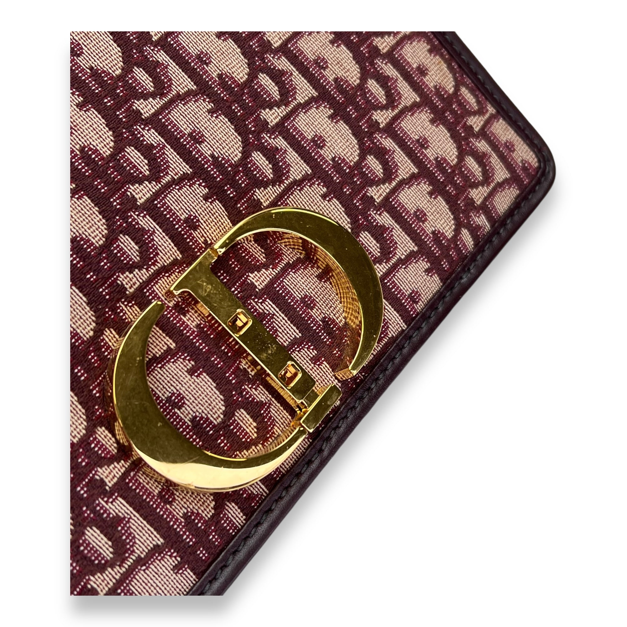 30 Montaigne Medium Red Crossbody Bag in Jacquard, Gold hardware - Image 14