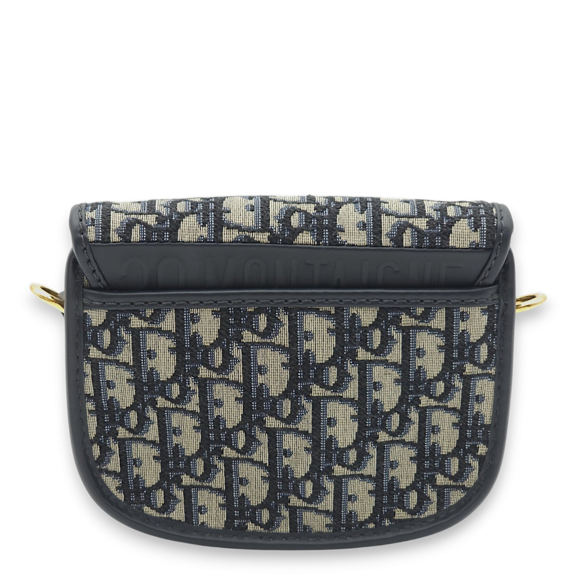 Bobby Small Blue Oblique Crossbody Bag in Jacquard, Gold hardware - Image 3
