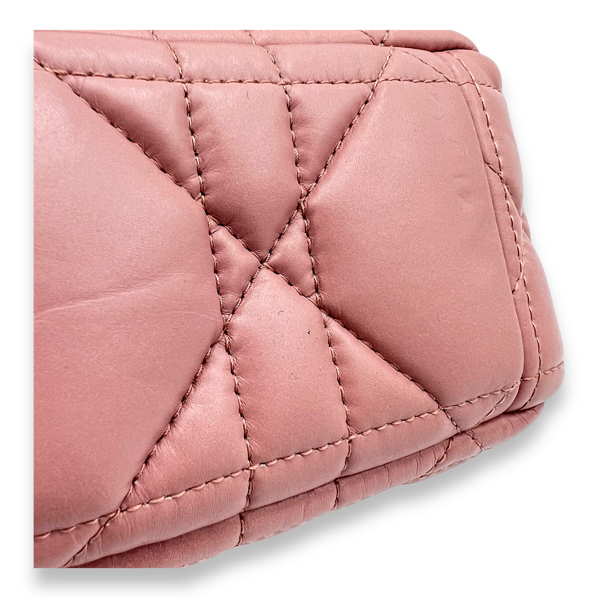 Caro Small Pink Crossbody Bag, Gold hardware - Image 10