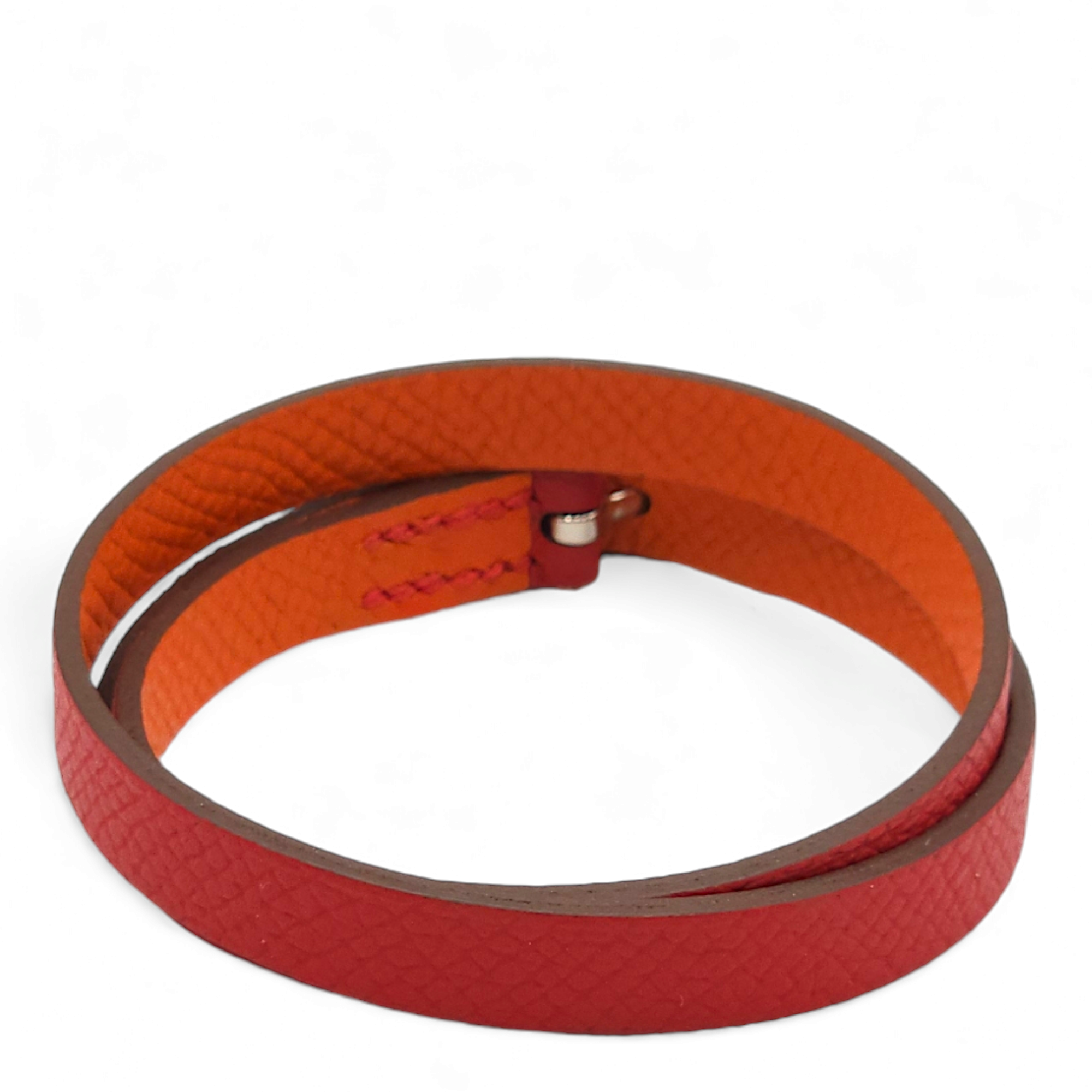 Behapi Double Tour Rouge Casaque Bracelet, Palladium hardware - Image 3
