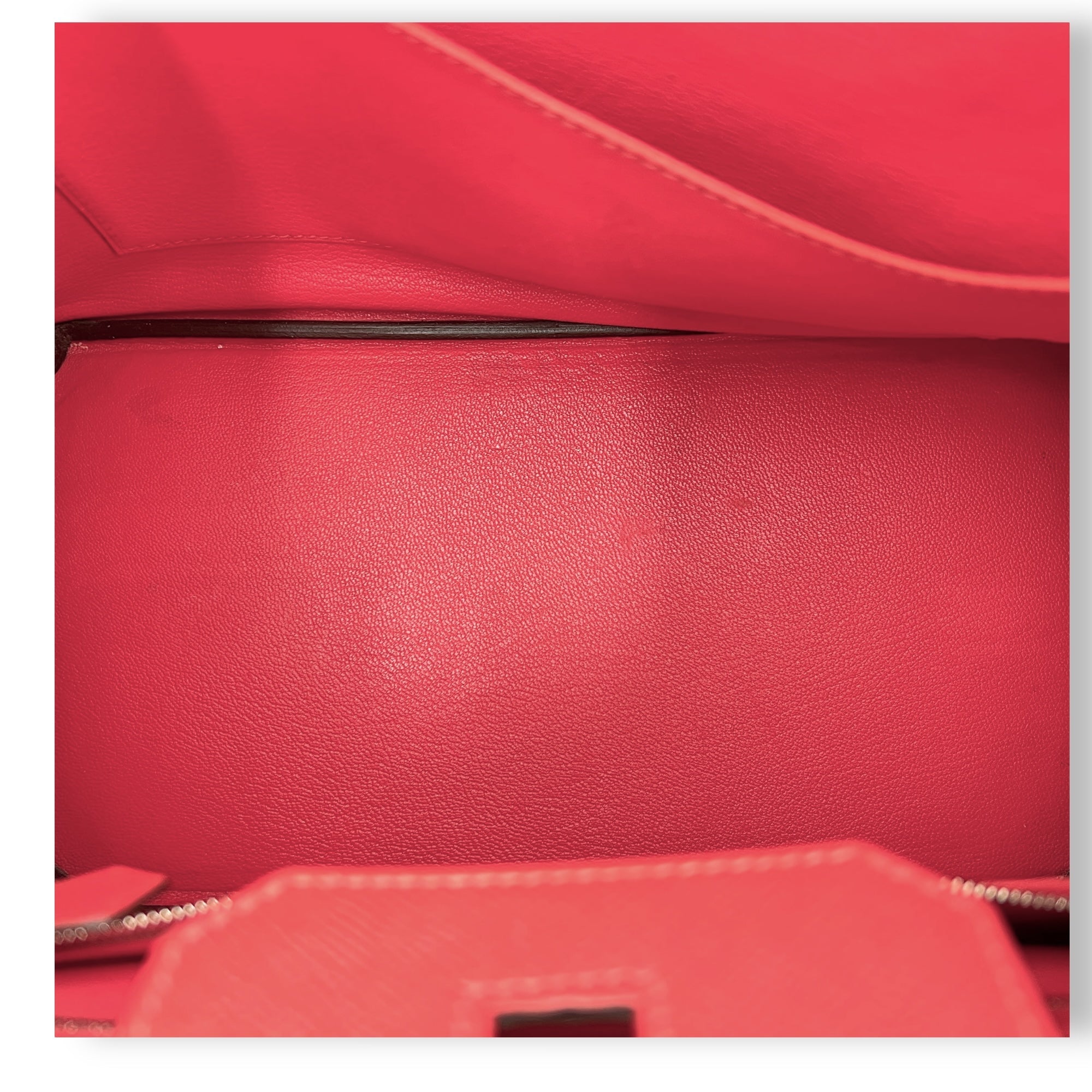 Birkin 30 Rose Jaipur in Epsom, Palladium hardware - Image 12