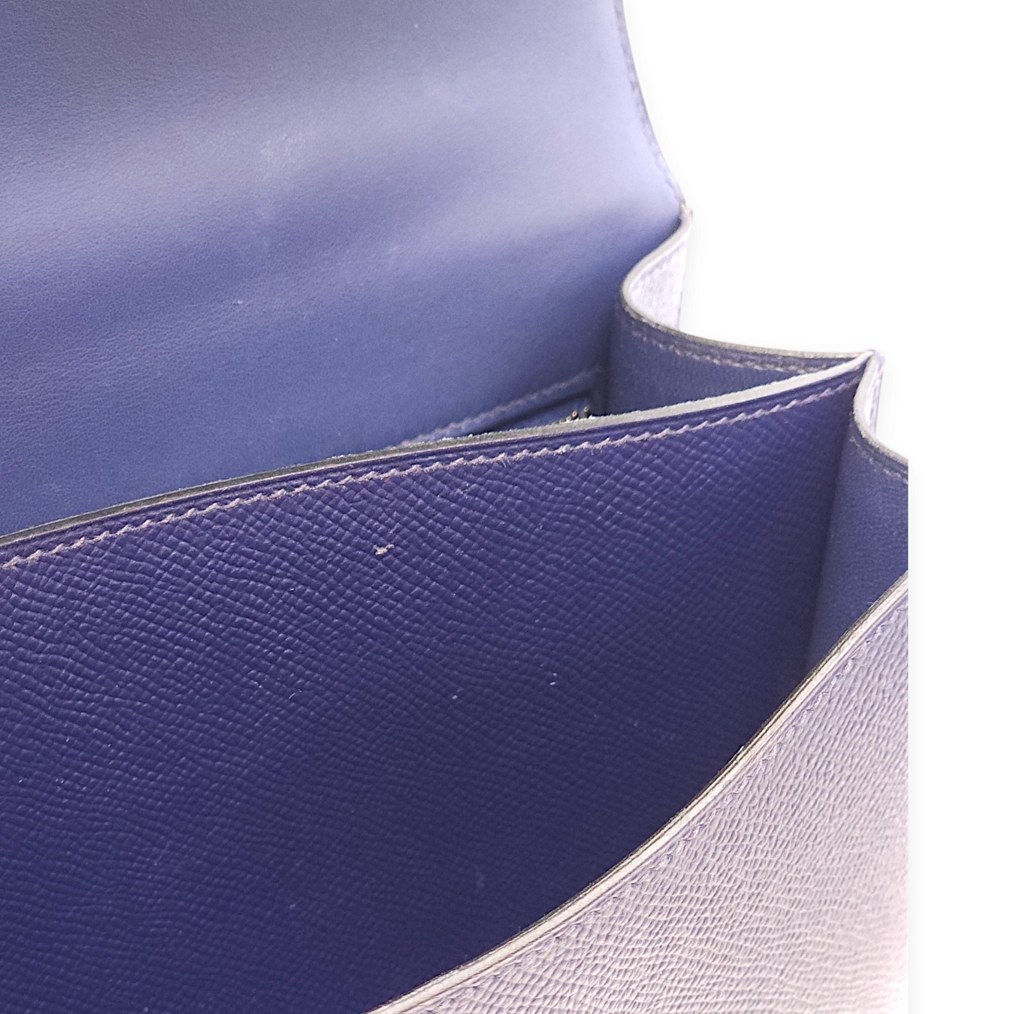 Constance 24 Blue Sapphire in Epsom, Palladium hardware - Image 13