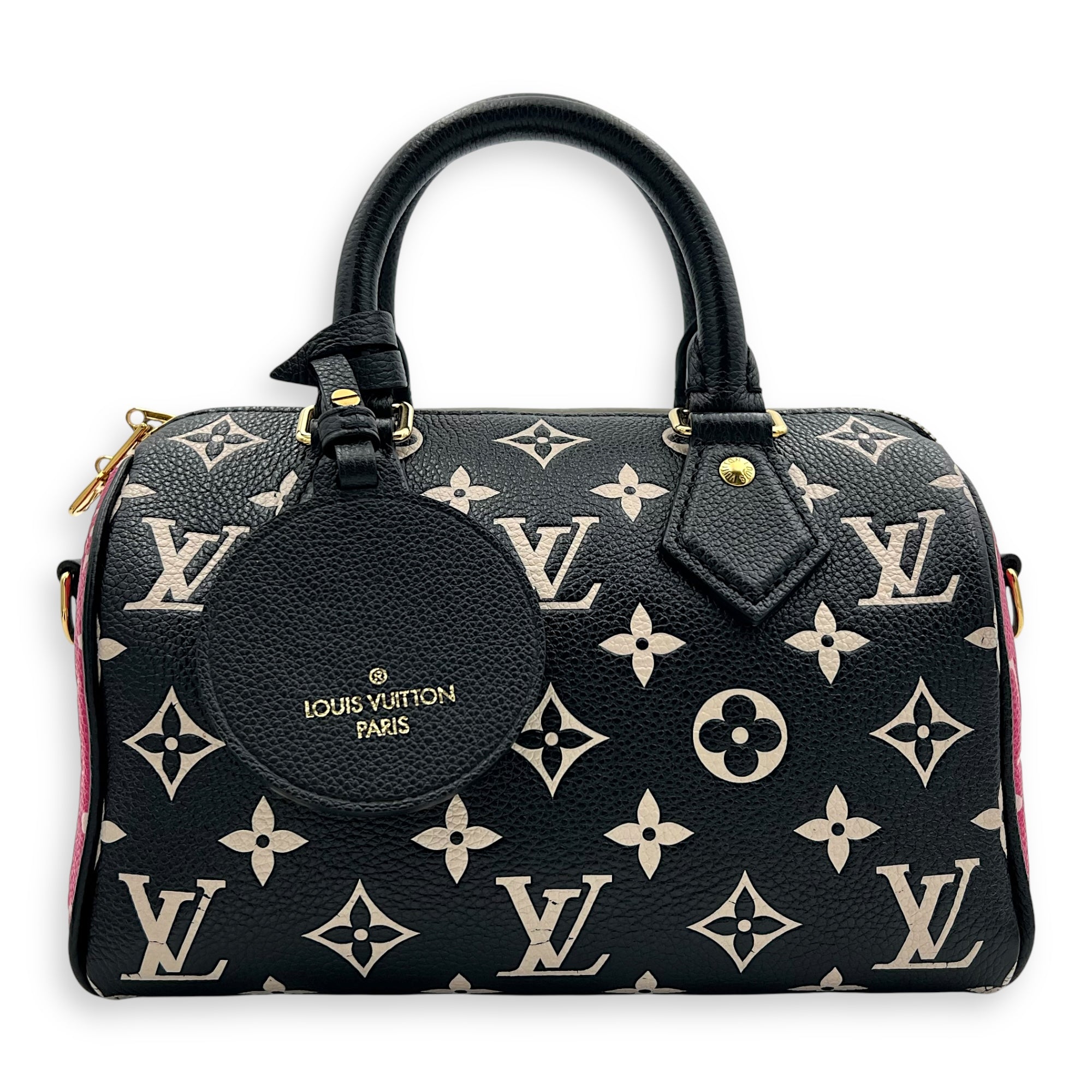 Speedy Top Handle Bag Multi-colour in Calfskin, Gold hardware