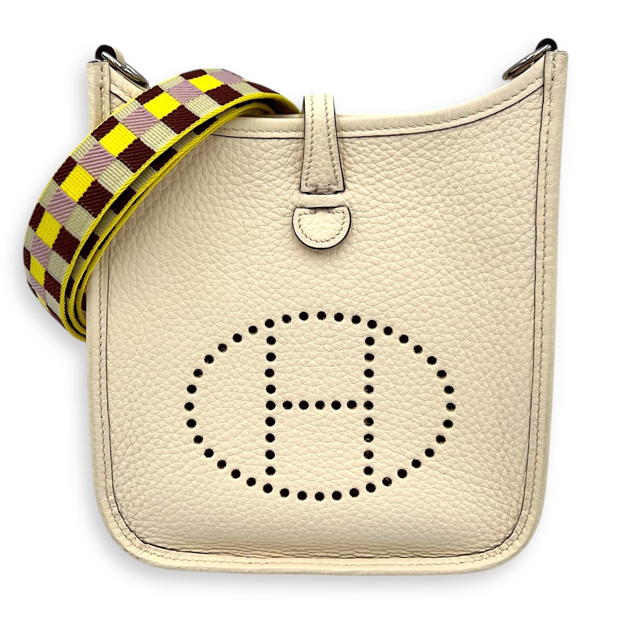 Evelyne TPM Nata Crossbody Bag in Clemence, Palladium hardware - Image 8