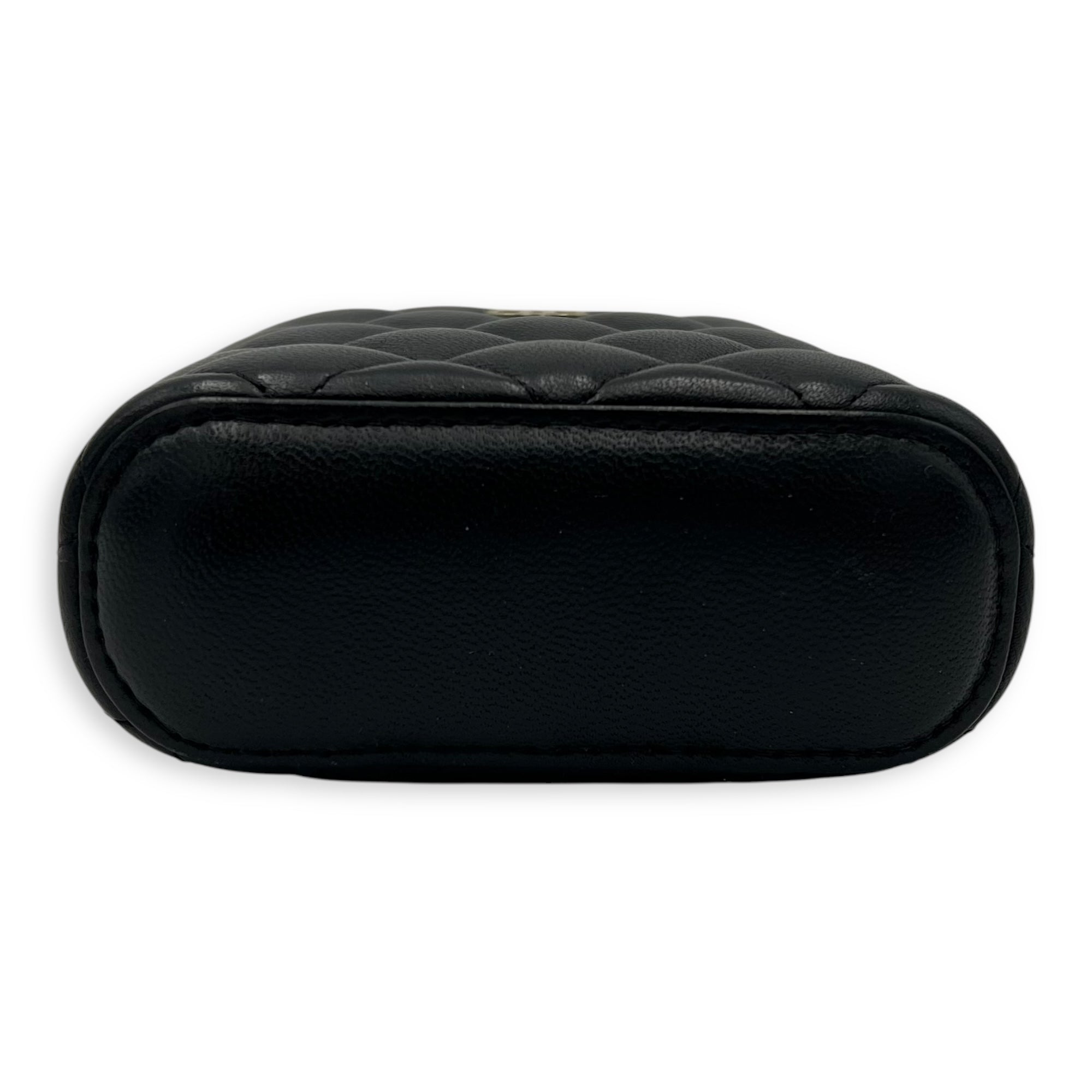 CC Vanity Bag Black in Lambskin, Gold hardware - Image 6