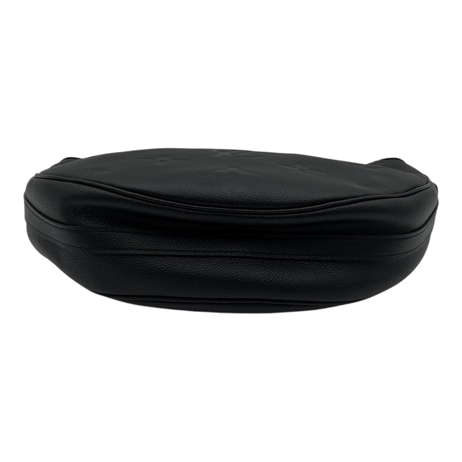 Loop Hobo Black Shoulder Bag in Empreinte Leather, Gold hardware - Image 6