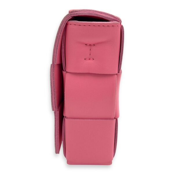 Cassette Pink Crossbody Bag in Lambskin - Image 5