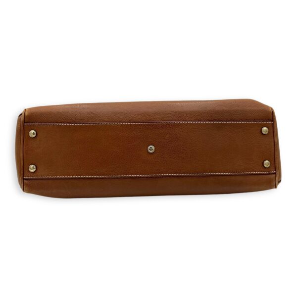 Marcello Shoulder Bag Brown in Calfskin, Gold hardware - Image 6
