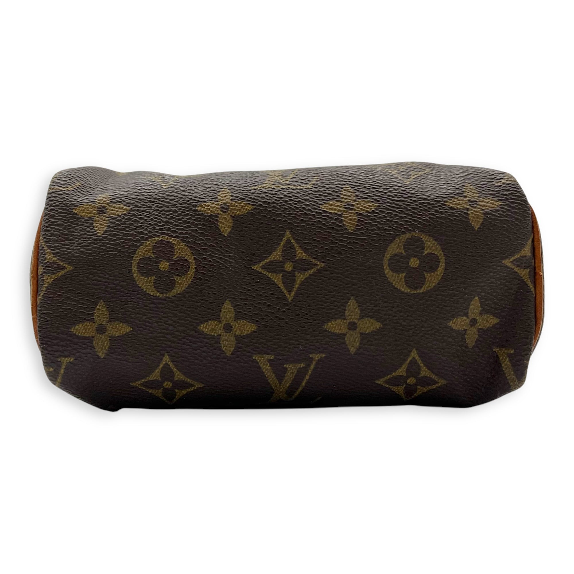 Speedy Crossbody Bag Brown in Monogram Coated Canvas, Gold hardware - Image 6