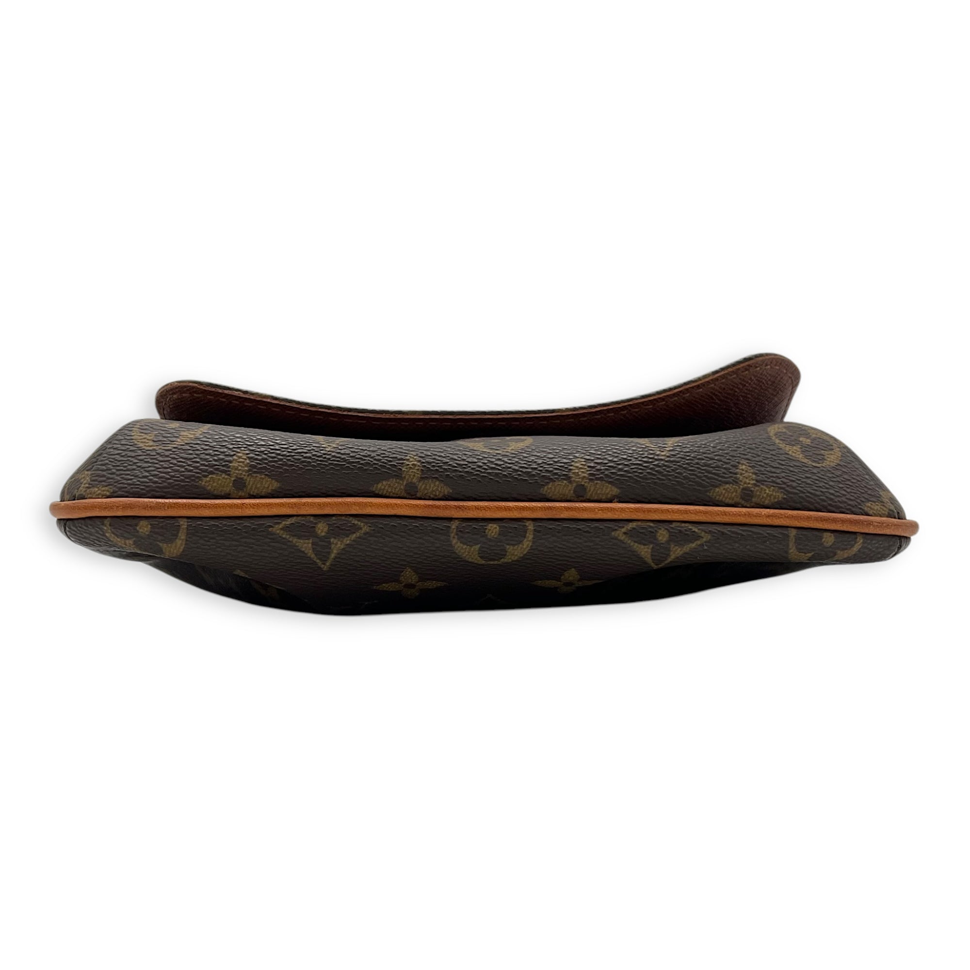 Musette Salsa Crossbody Bag Brown in Monogram Coated Canvas, Gold hardware - Image 6