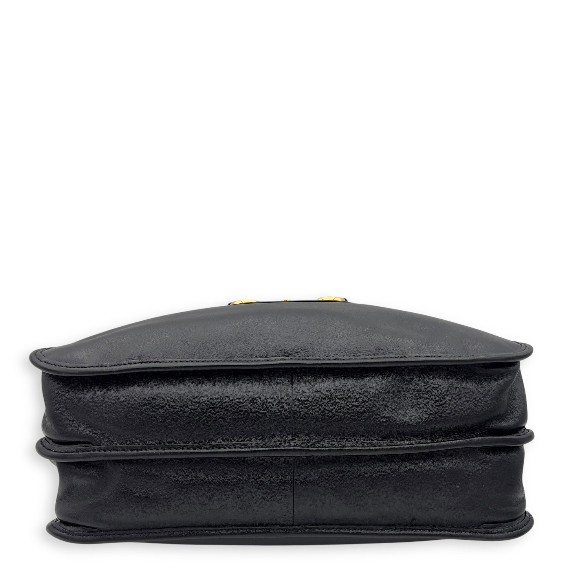 Horsebit 1955 Tote Bag Black in Calfskin, Gold hardware - Image 4