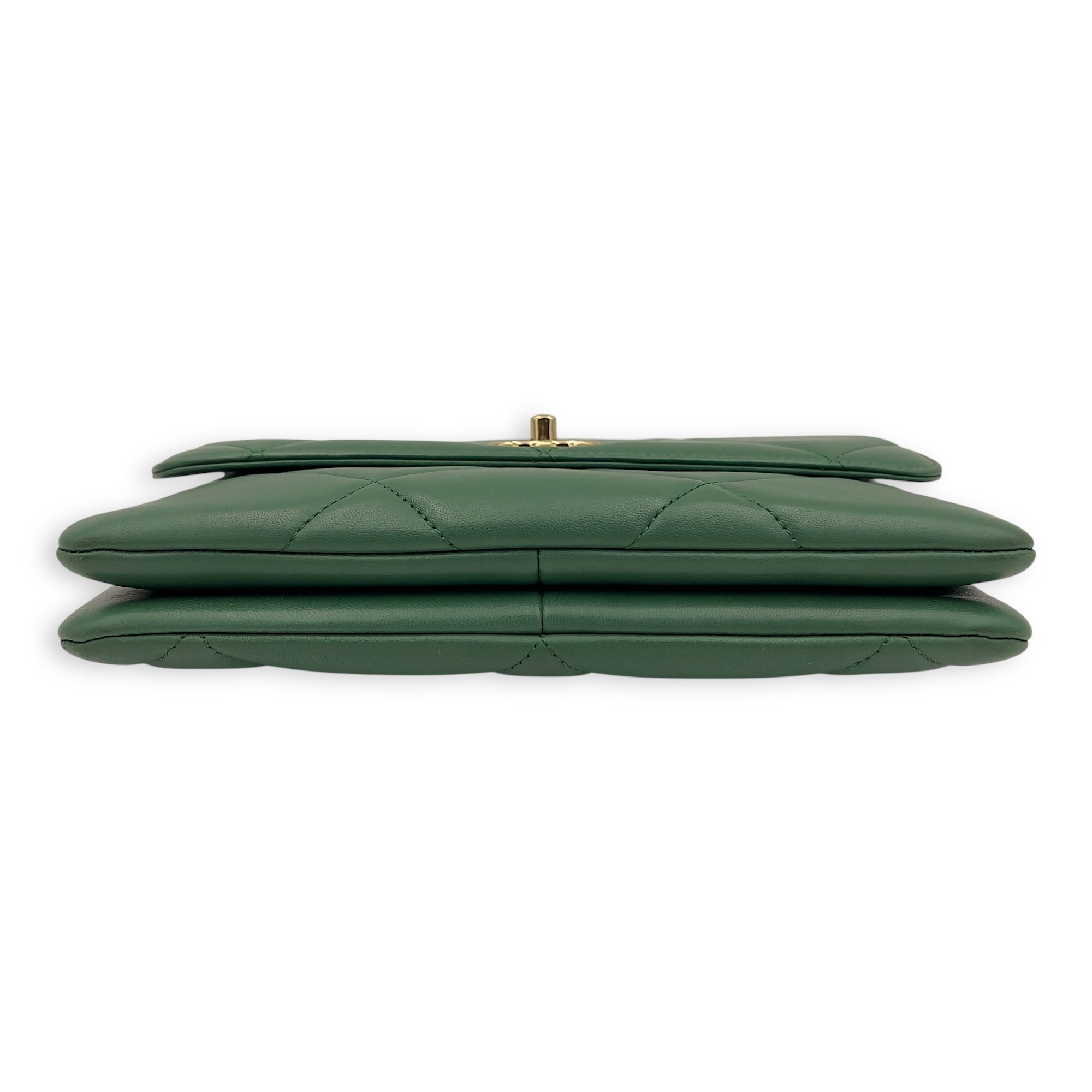 Trendy CC Black Top Handle Bag in Calfskin, Gold hardware - Image 6