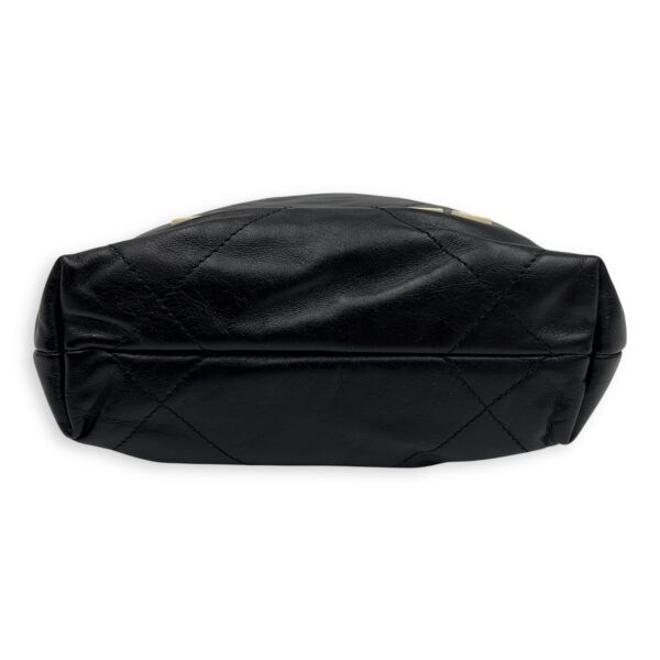 22 Tote Shoulder Bag Mini Black in Lambskin, Gold hardware - Image 5
