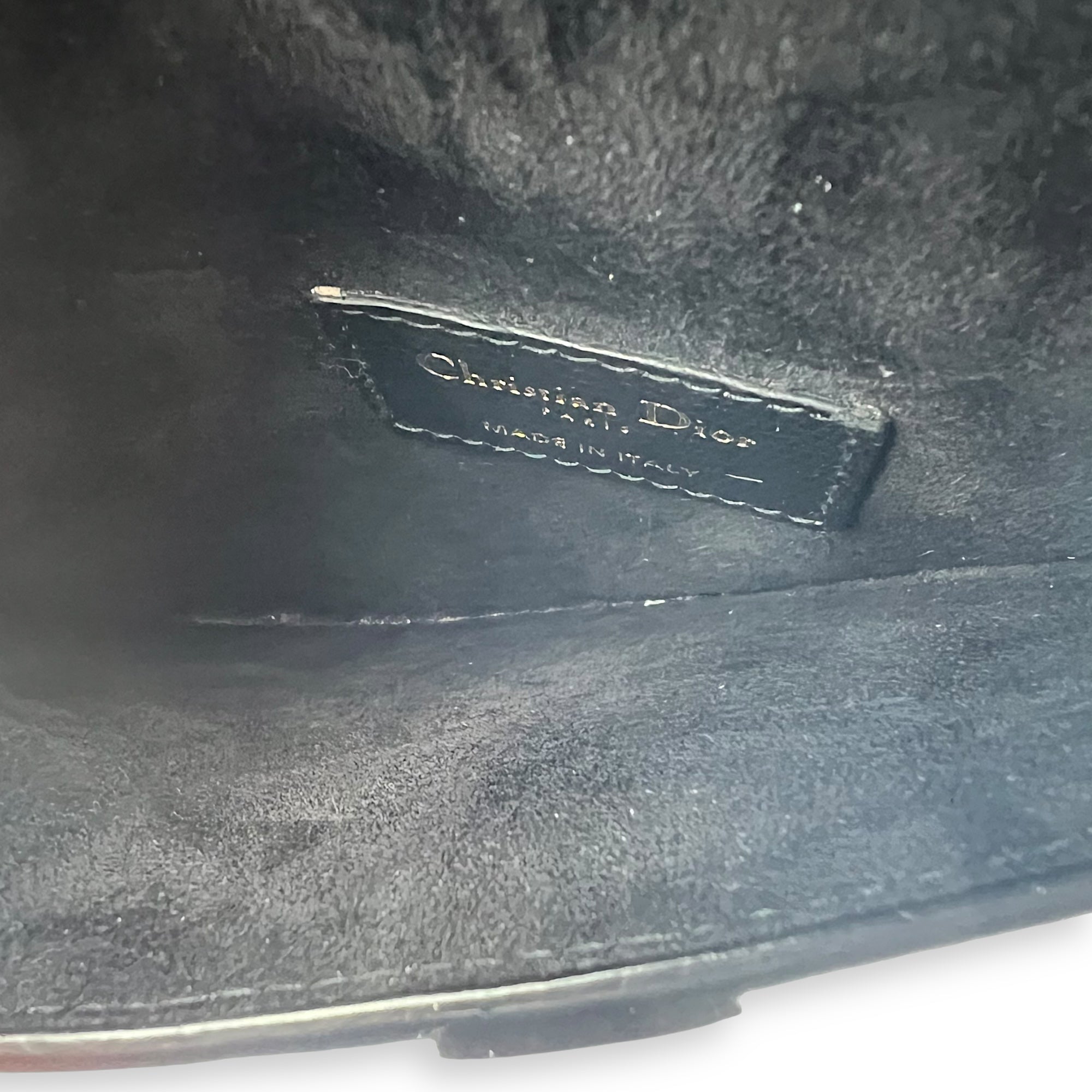 Saddle Belt Bag Black in Calfskin, Gold hardware - Image 7