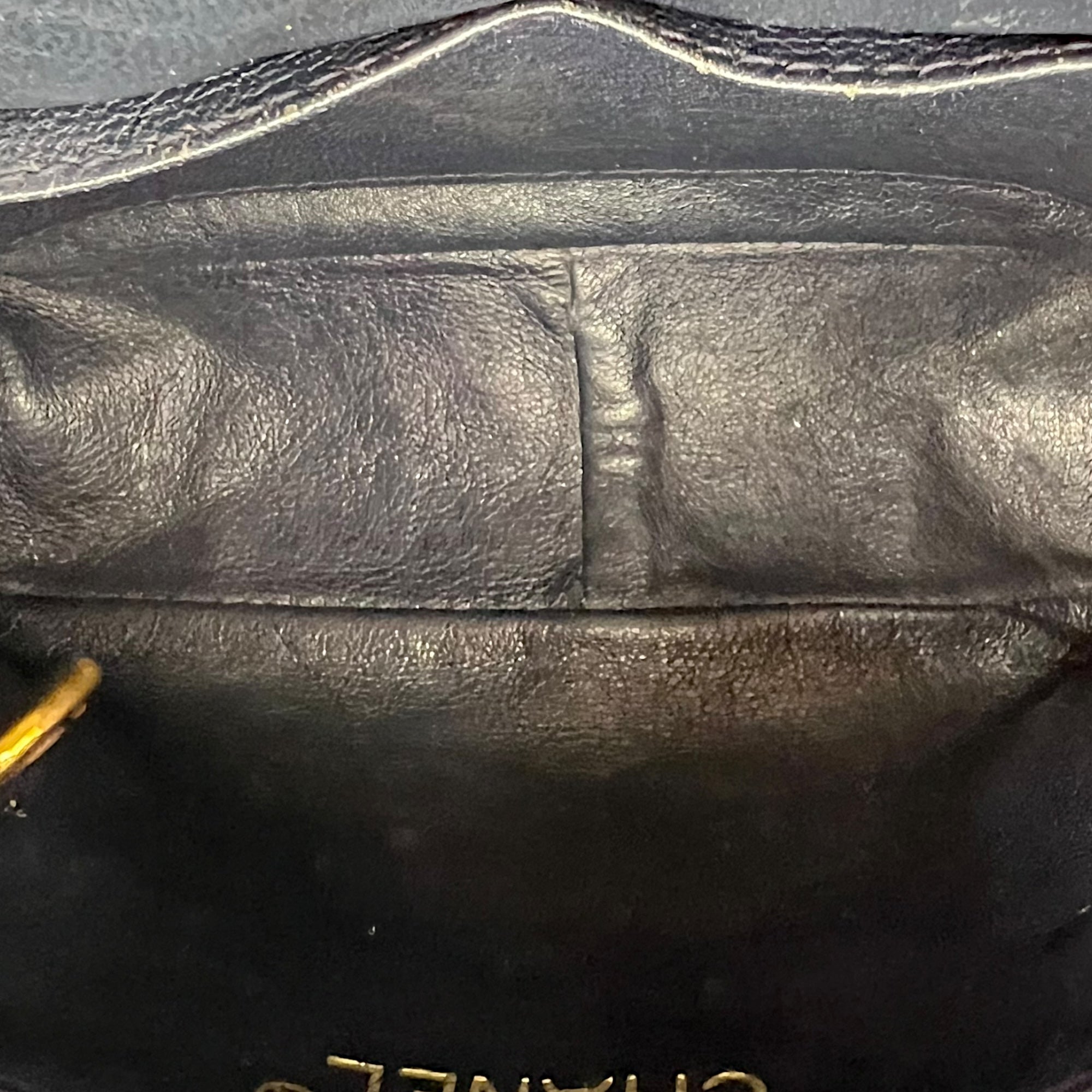 Denim CC Quilted Turnlock Crossbody Bag Blue in Denim, Gold hardware - Image 7