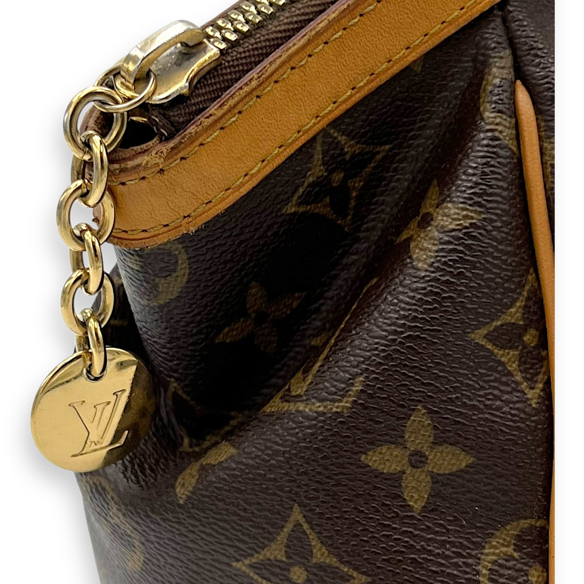 Tivoli Top Handle Bag Small Brown in Monogram Coated Canvas, Gold hardware - Image 8