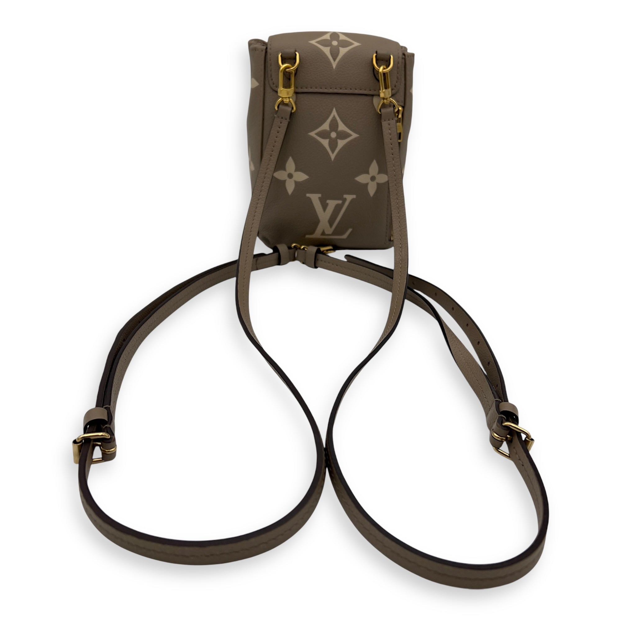 Tiny Backpack Brown in Monogram Empreinte Leather, Gold hardware - Image 8