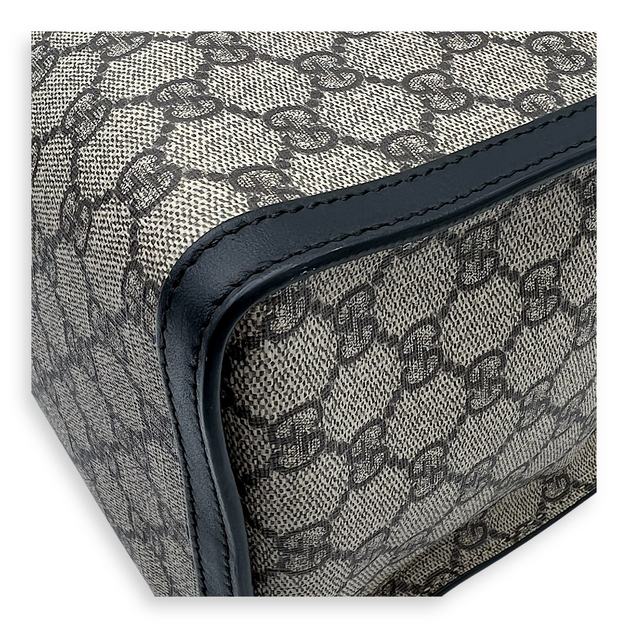 Padlock Tote Bag Beige in Coated Canvas, Gold hardware - Image 7