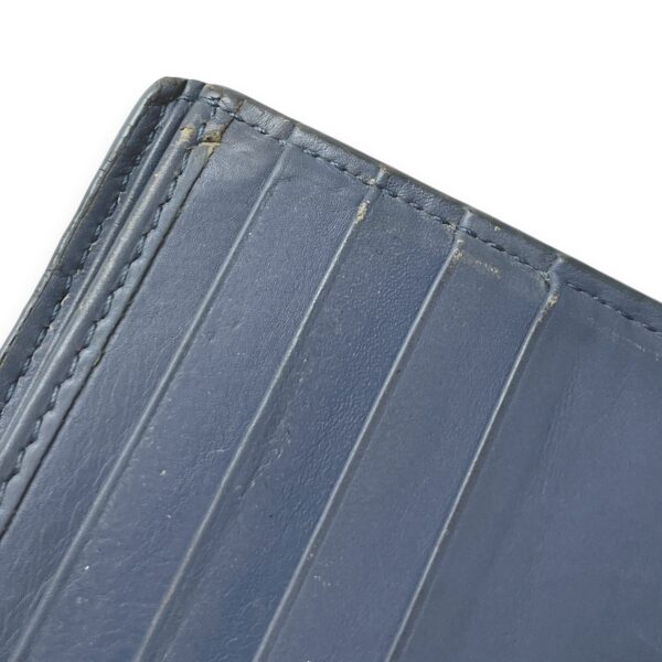 Intrecciato Compact Grey Wallet in Calfskin - Image 10