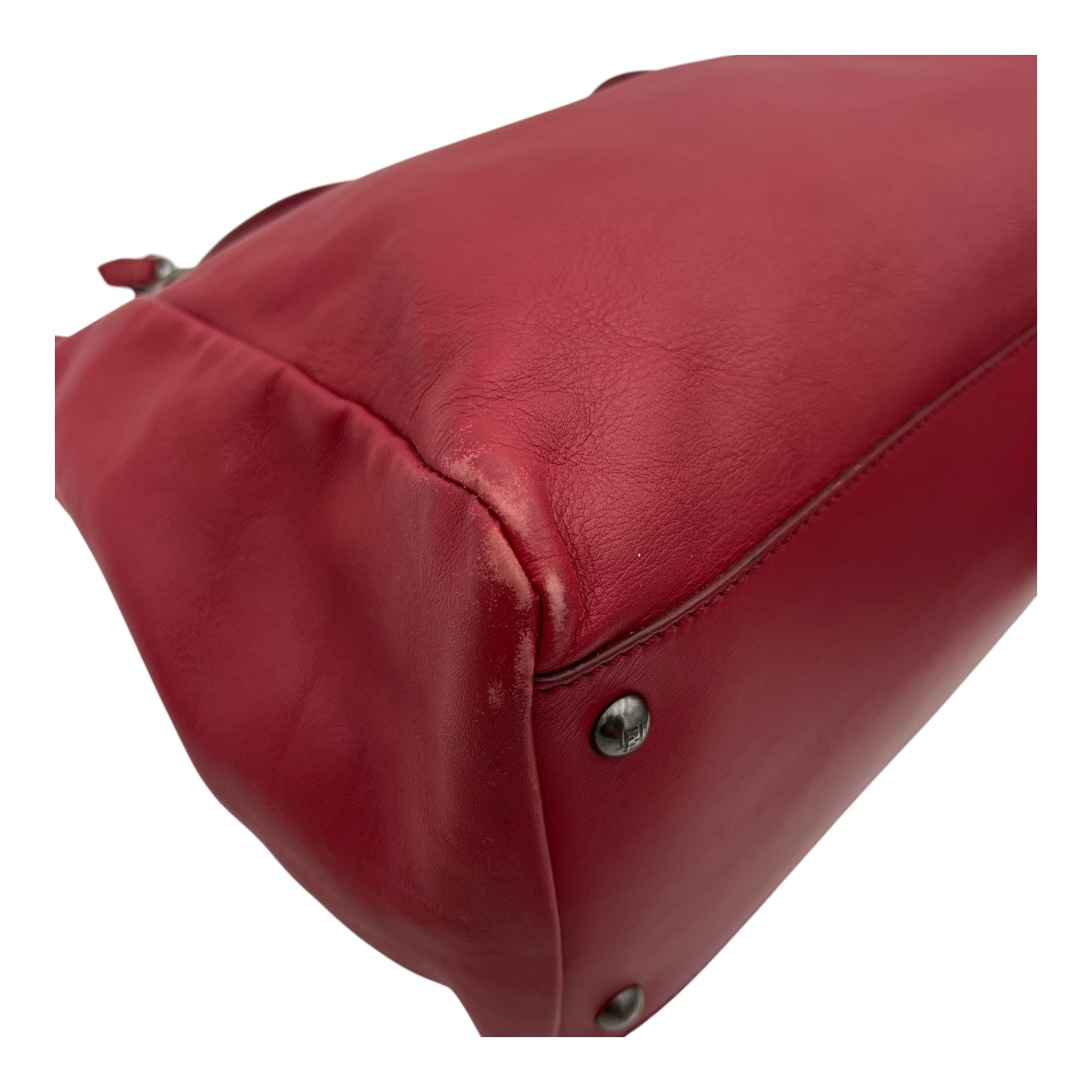 Peekaboo Top Handle Bag Red in Calfskin, Mixed hardware - Image 18