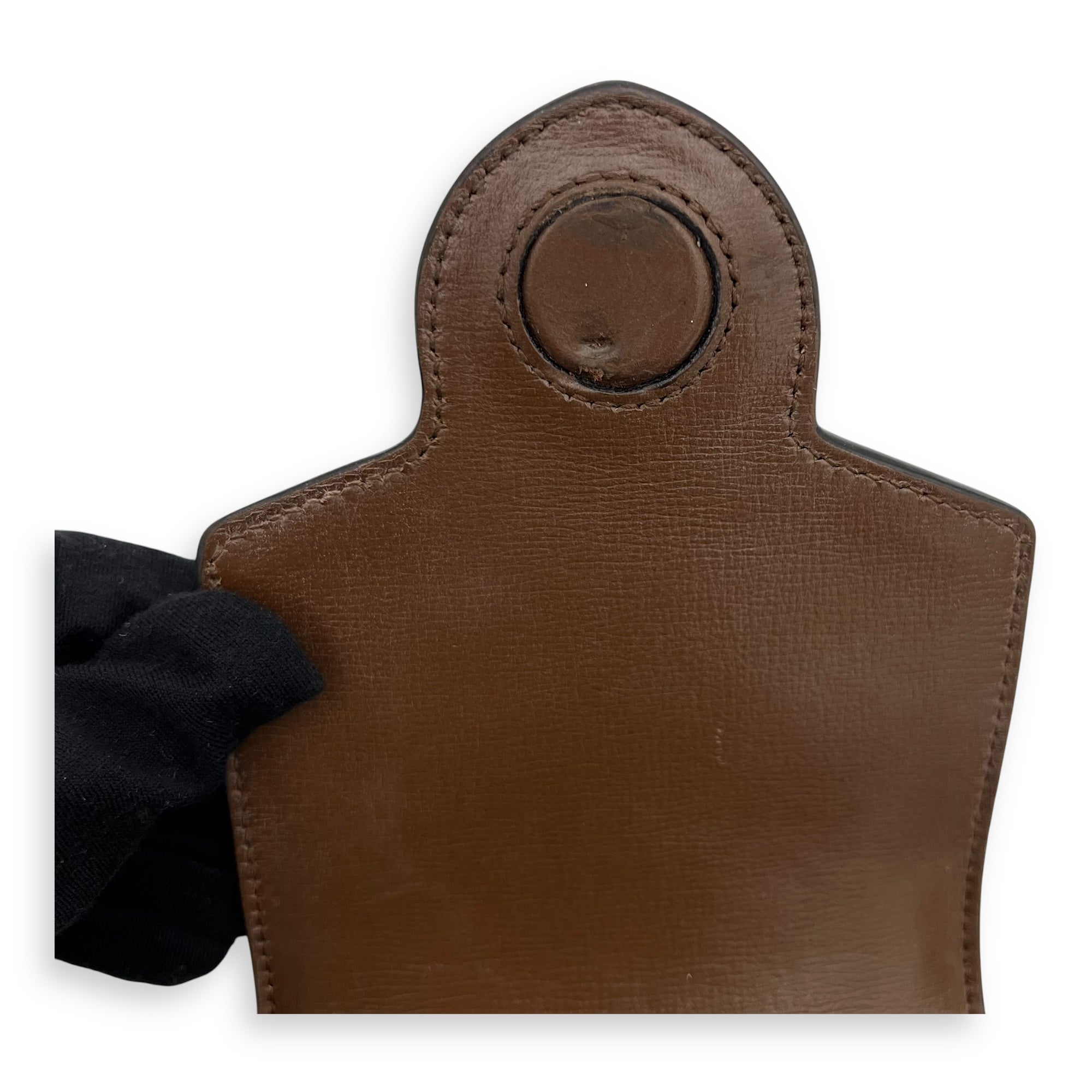 Horsebit 1955 Shoulder Bag Brown in Monogram Coated Canvas, Gold hardware - Image 11