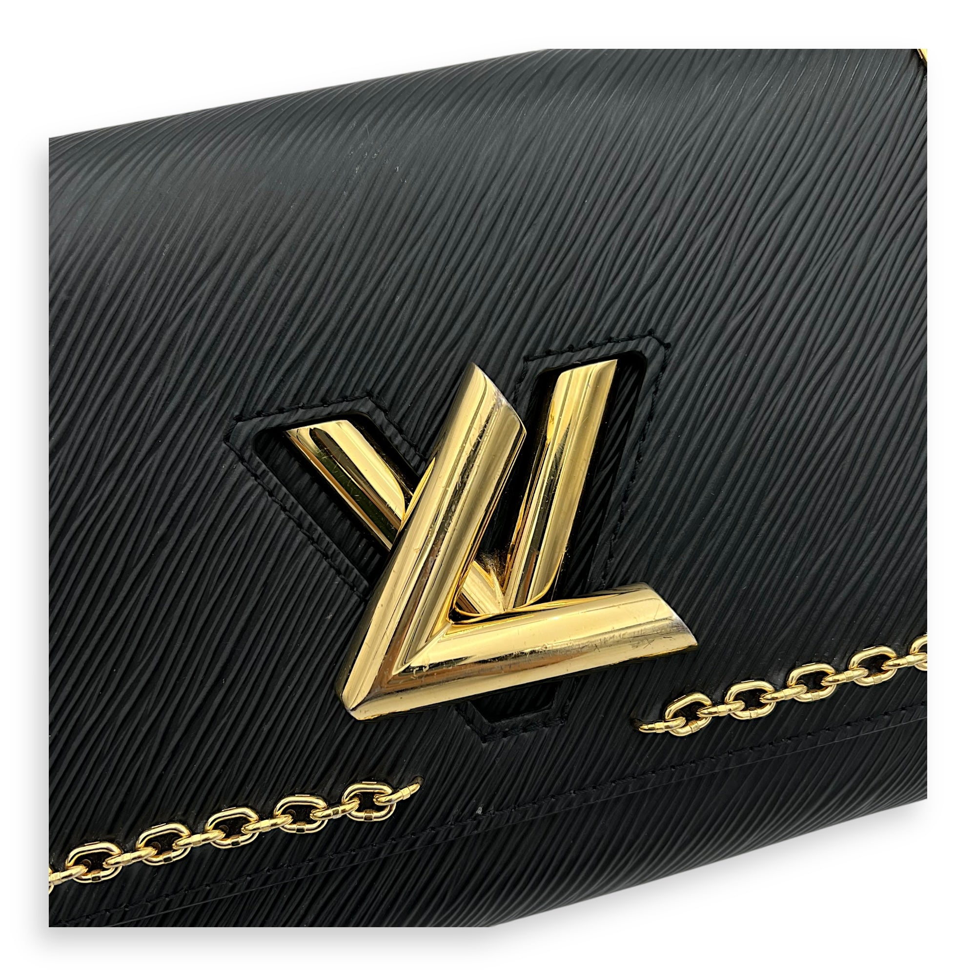 Twist Crossbody Bag MM Black in Epi Leather, Gold hardware - Image 8