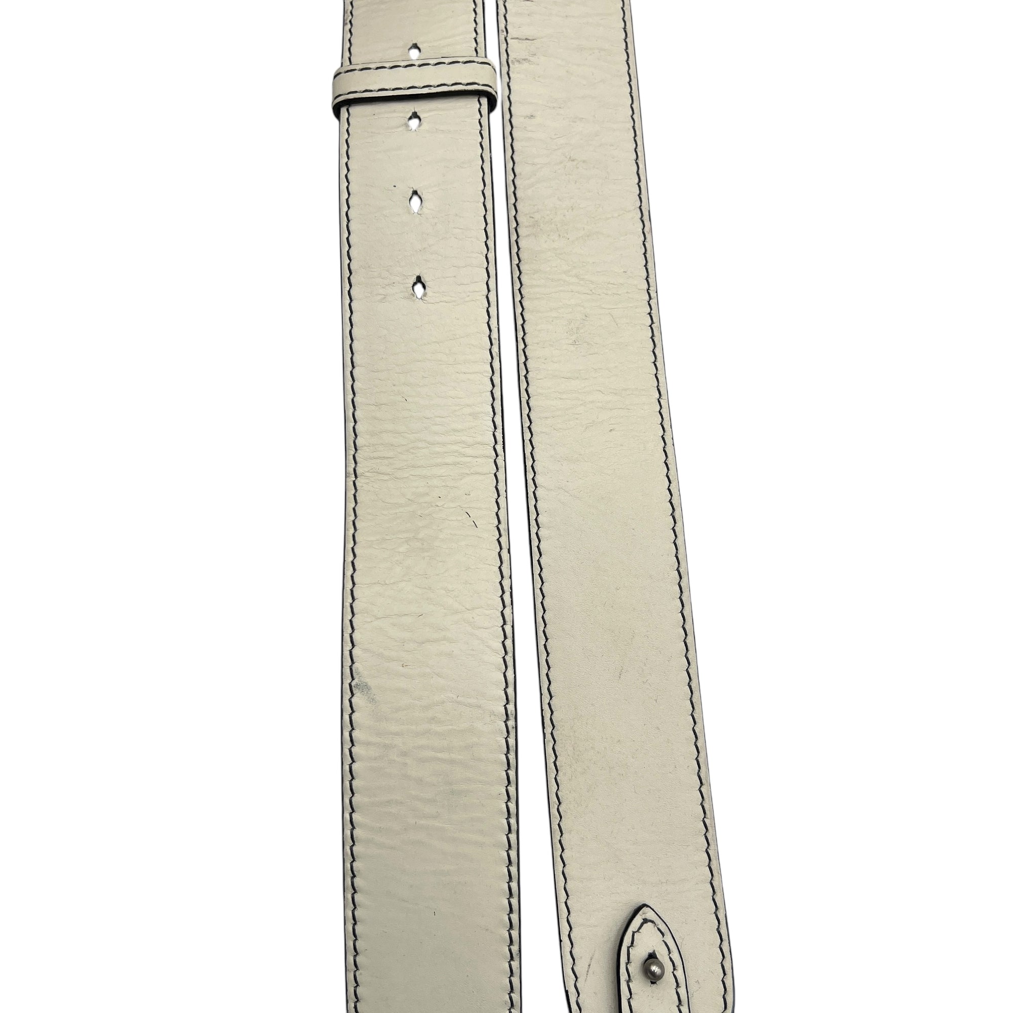 J'adior White Crossbody Bag in Calfskin, Silver hardware - Image 18