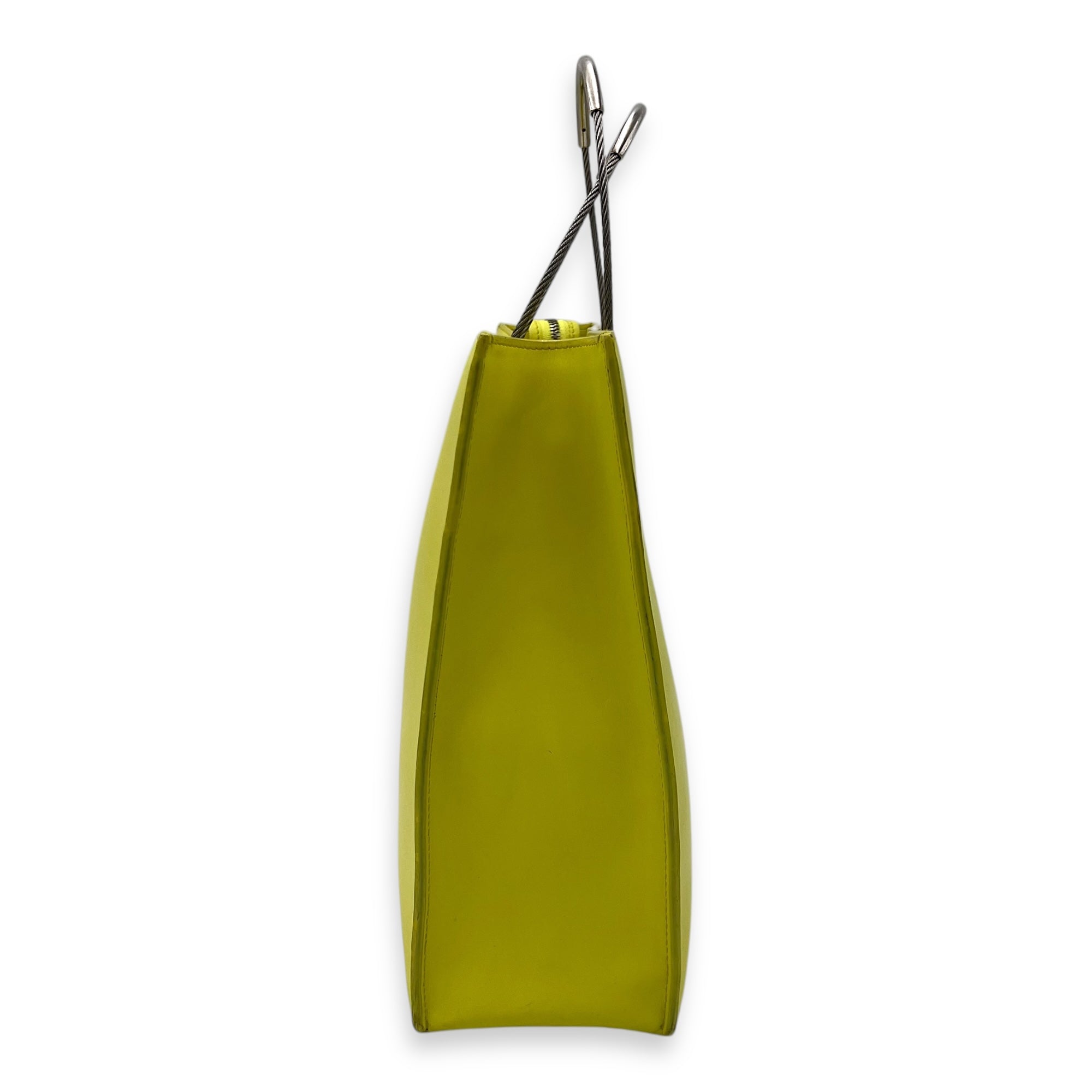 Cadle Top Handle Bag Medium Yellow in Calfskin, Gold hardware - Image 5