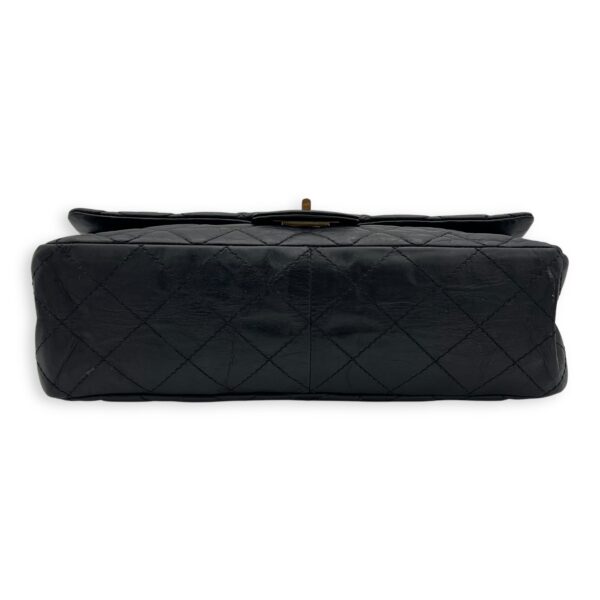 2.55 227 Black Shoulder Bag in Calfskin, Gold hardware - Image 6