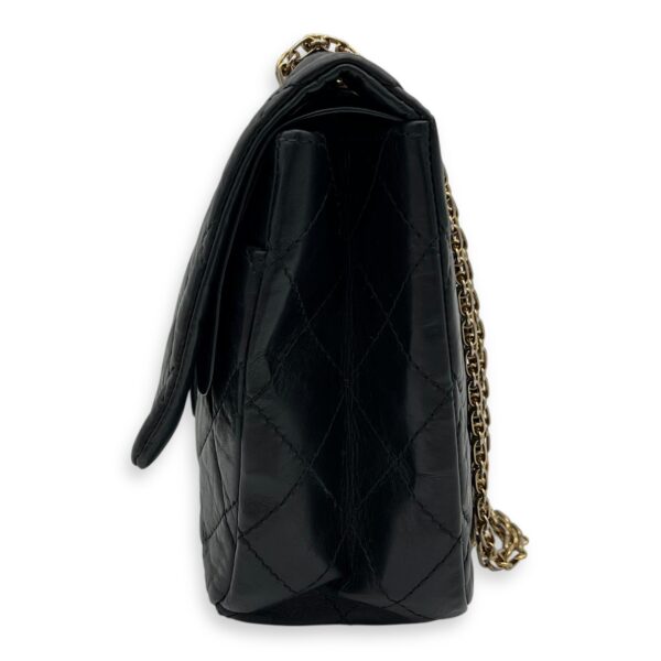 2.55 227 Black Shoulder Bag in Calfskin, Gold hardware - Image 5