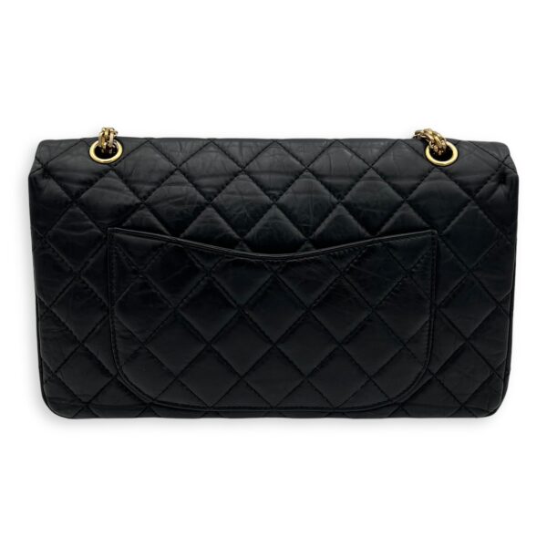 2.55 227 Black Shoulder Bag in Calfskin, Gold hardware - Image 3