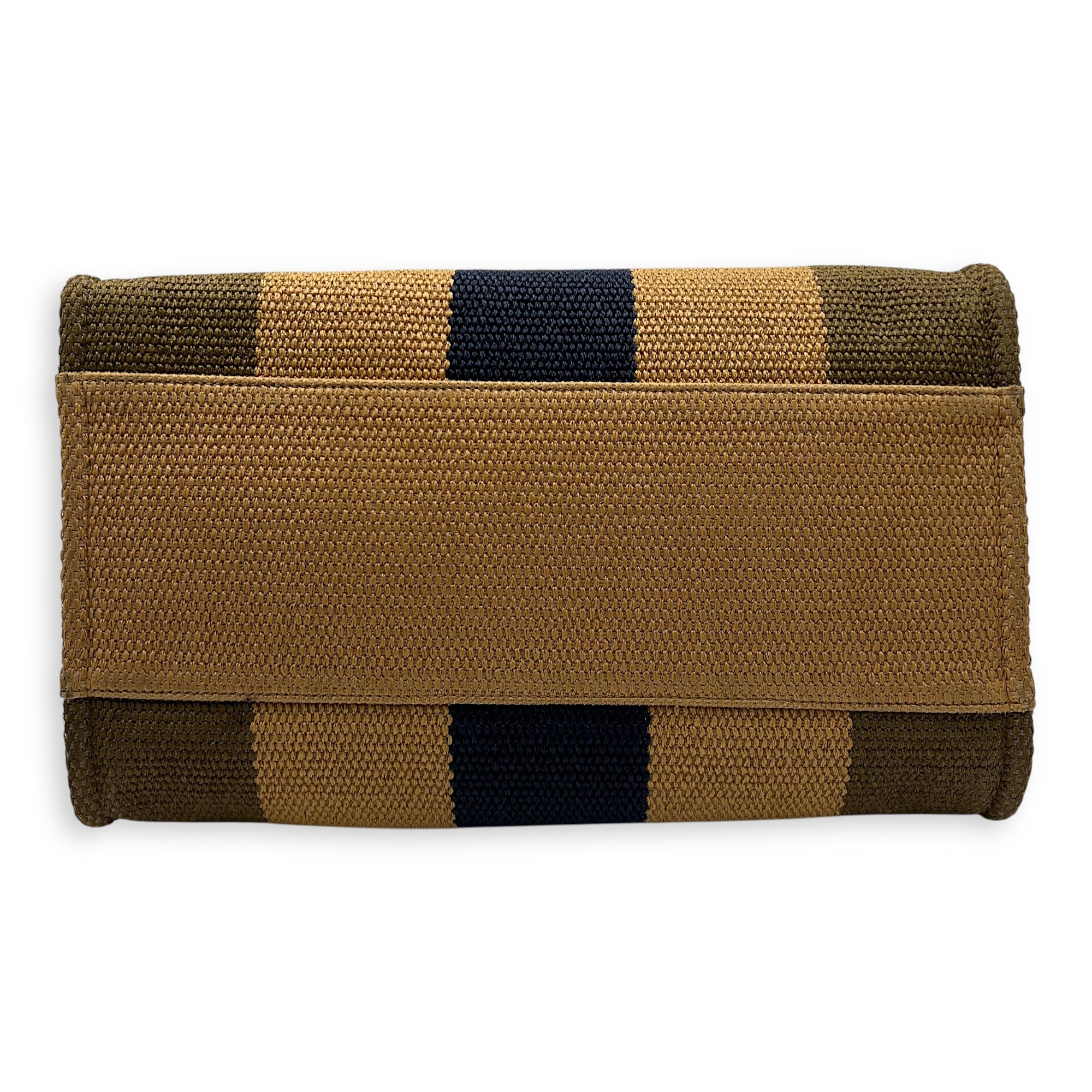 Deauville Medium Brown Tote Bag in Raffia, Gold hardware - Image 6