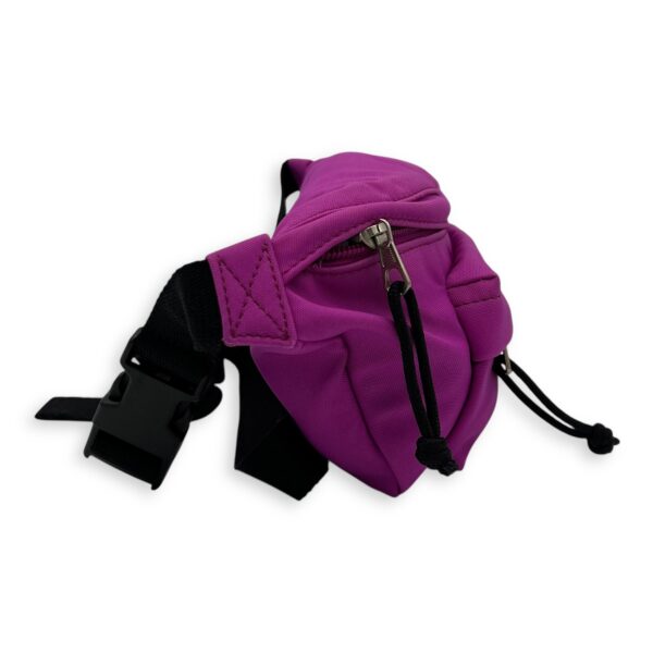 Logo Belt Bag Pink in Canvas, Silver hardware - Image 4