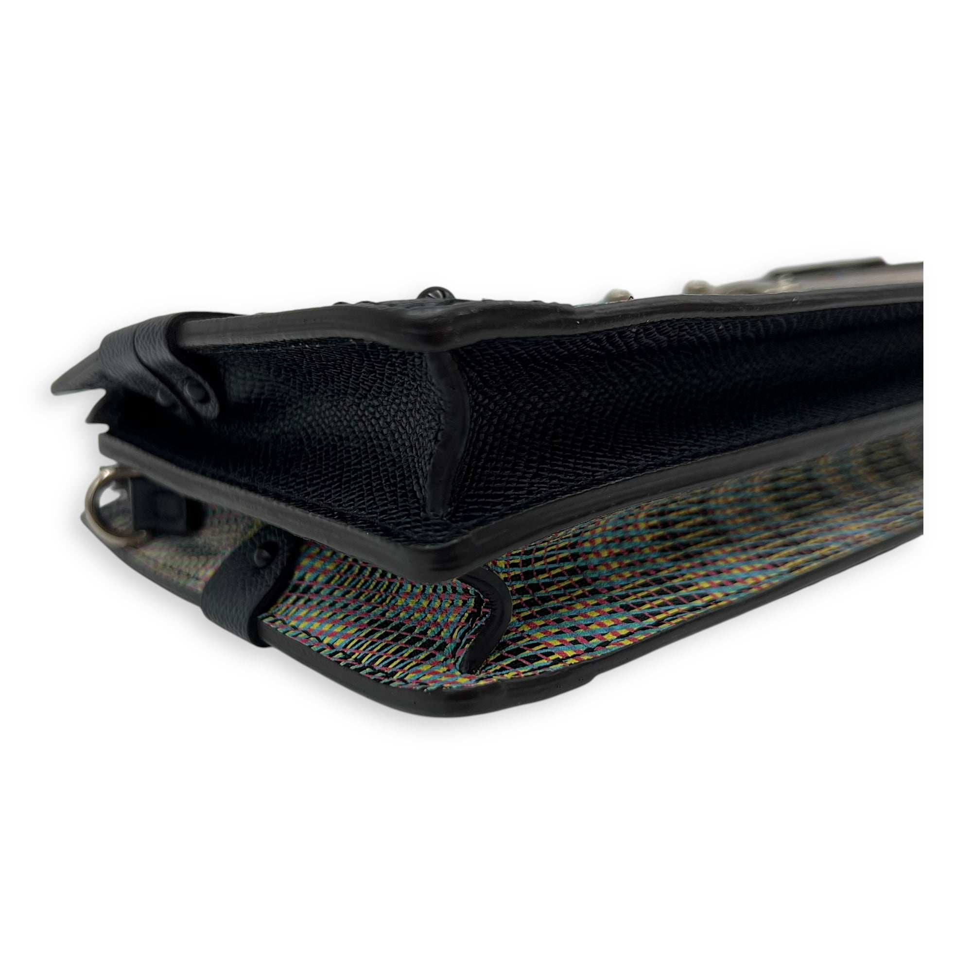 Trunk Clutch Crossbody Bag in Monogram Calfskin, Silver hardware - Image 9