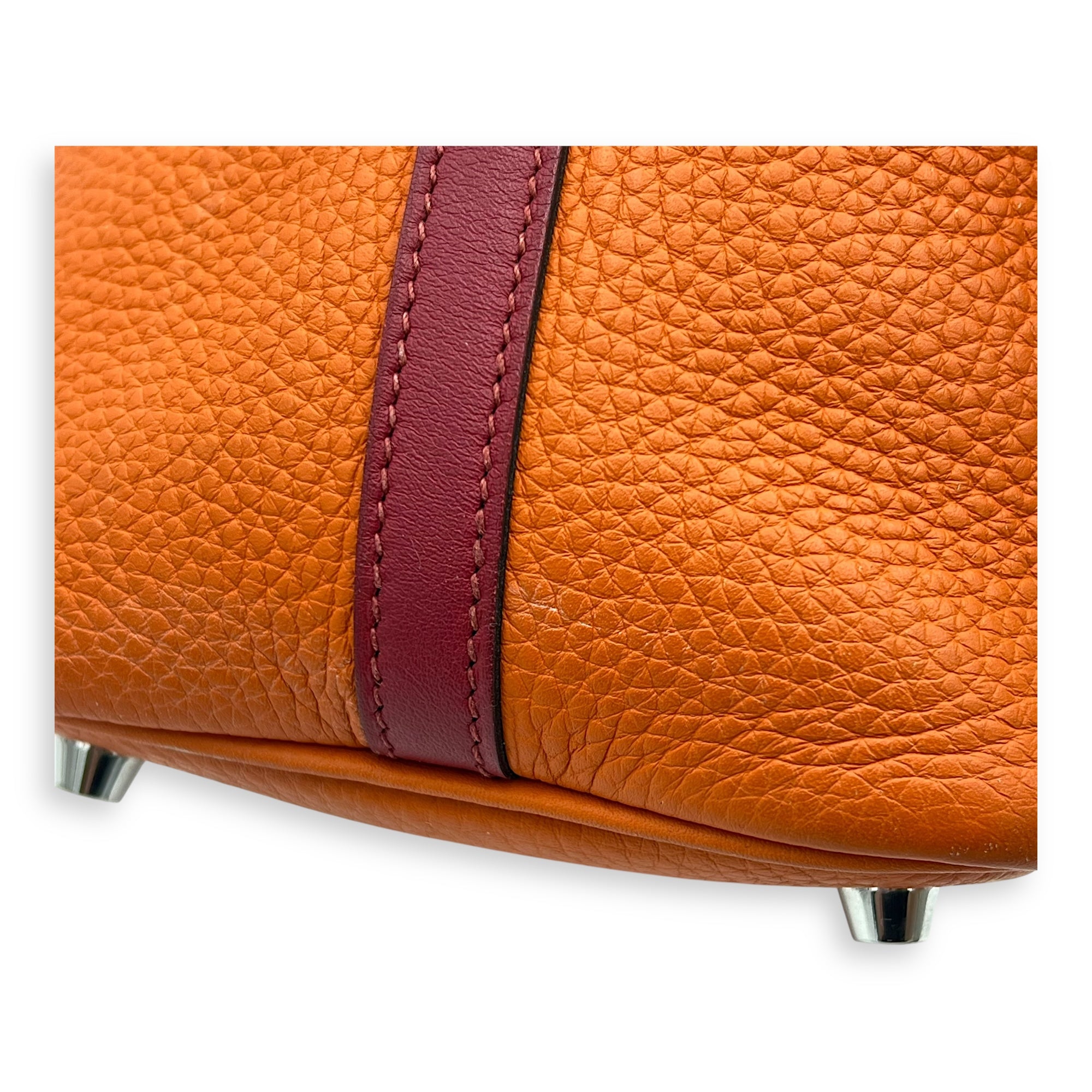 Picotin Orange in Clemence, Palladium hardware - Image 11