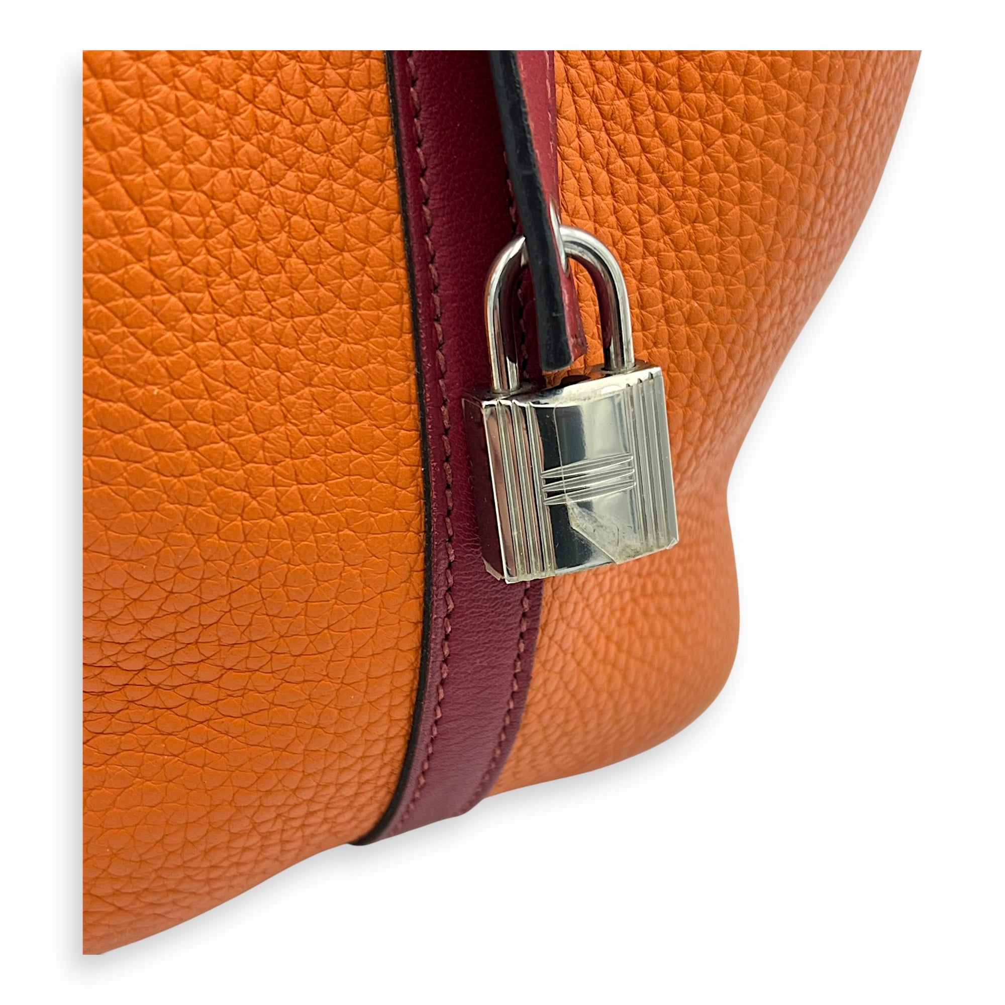 Picotin Orange in Clemence, Palladium hardware - Image 12