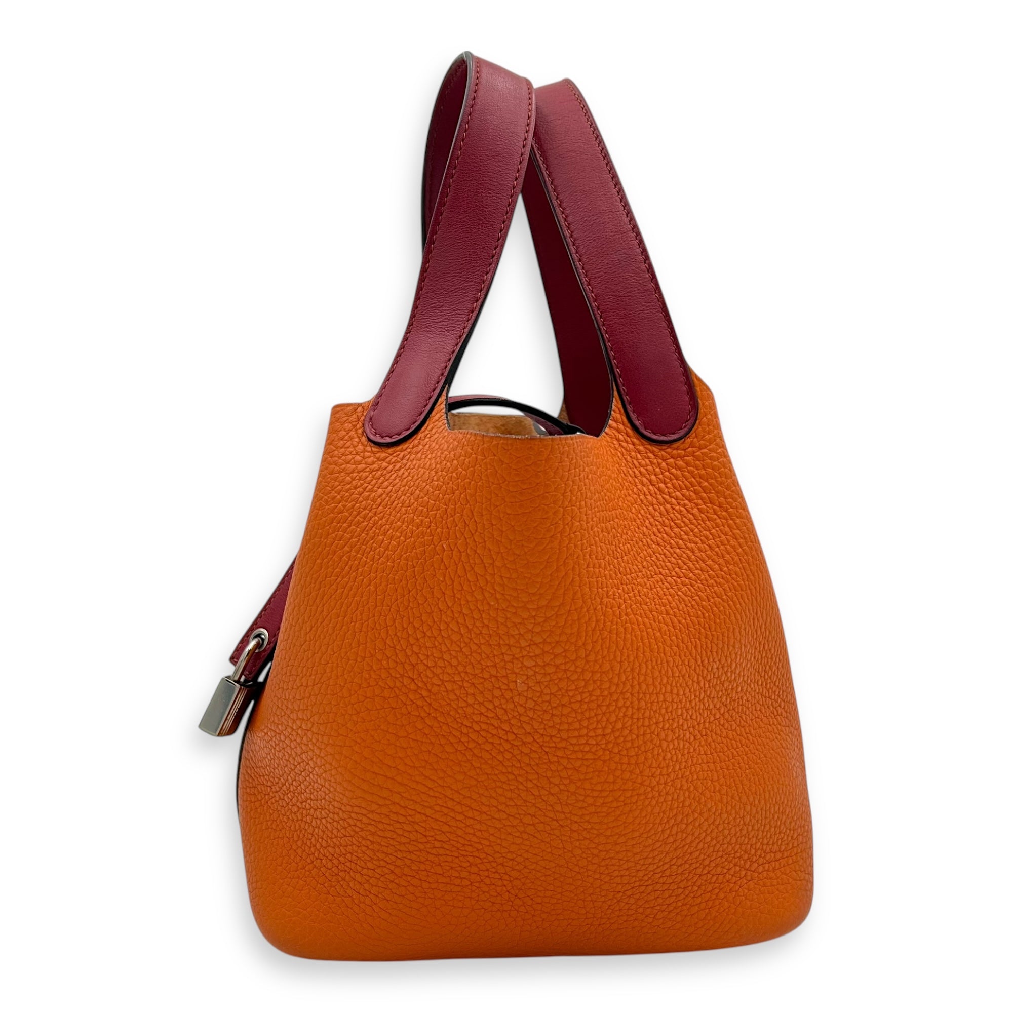 Picotin Orange in Clemence, Palladium hardware - Image 4