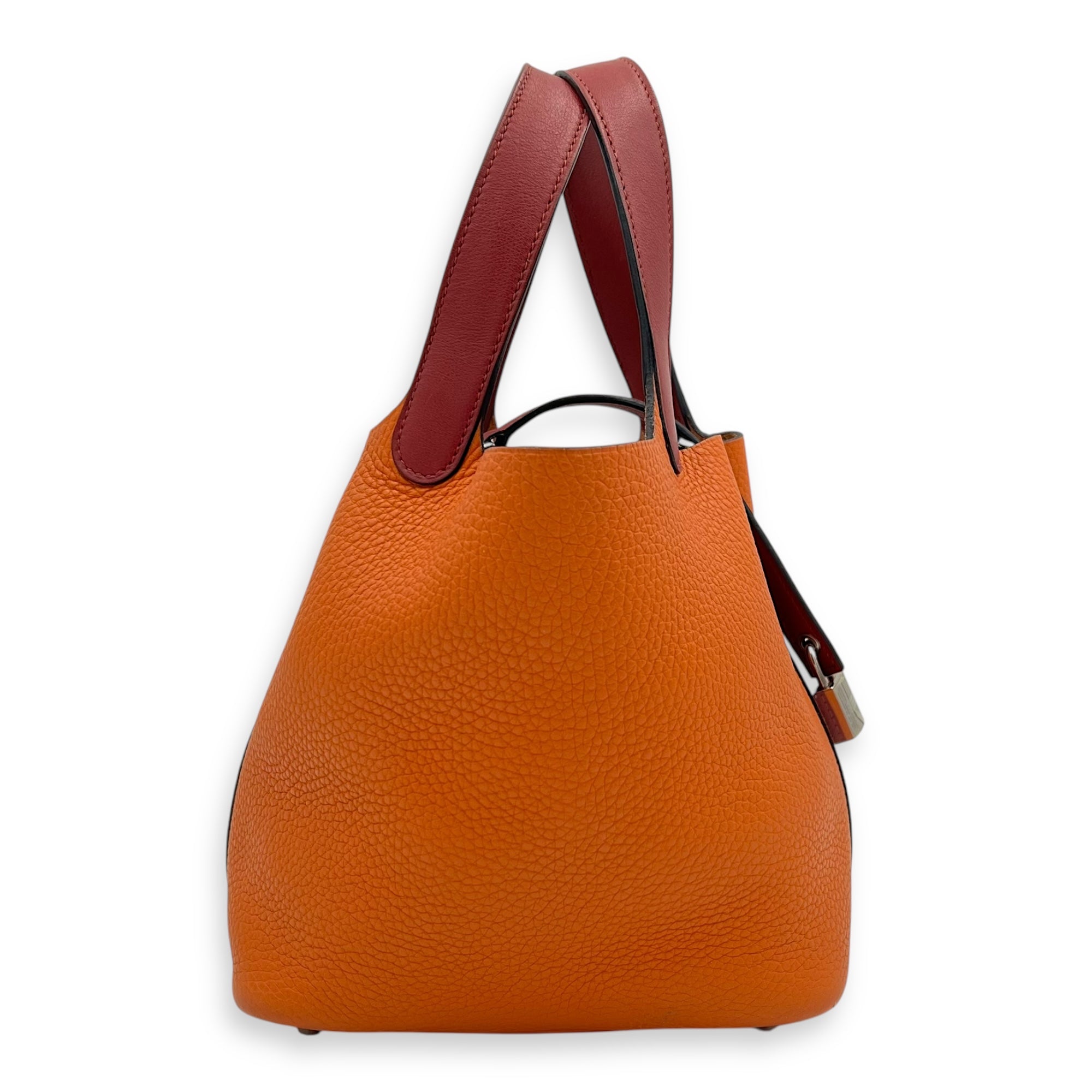Picotin Orange in Clemence, Palladium hardware - Image 5