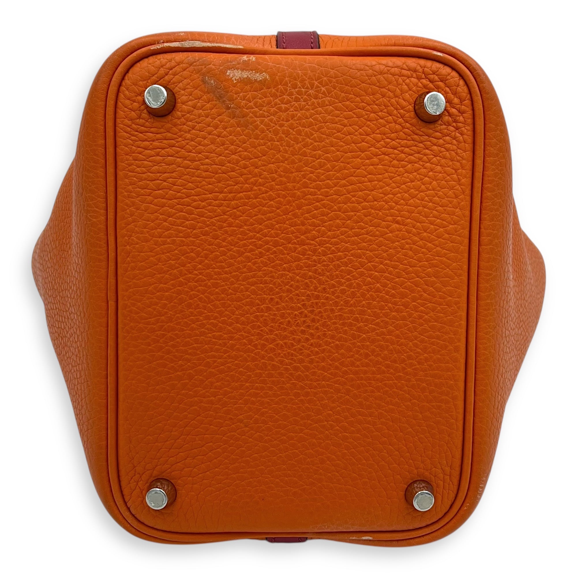 Picotin Orange in Clemence, Palladium hardware - Image 6