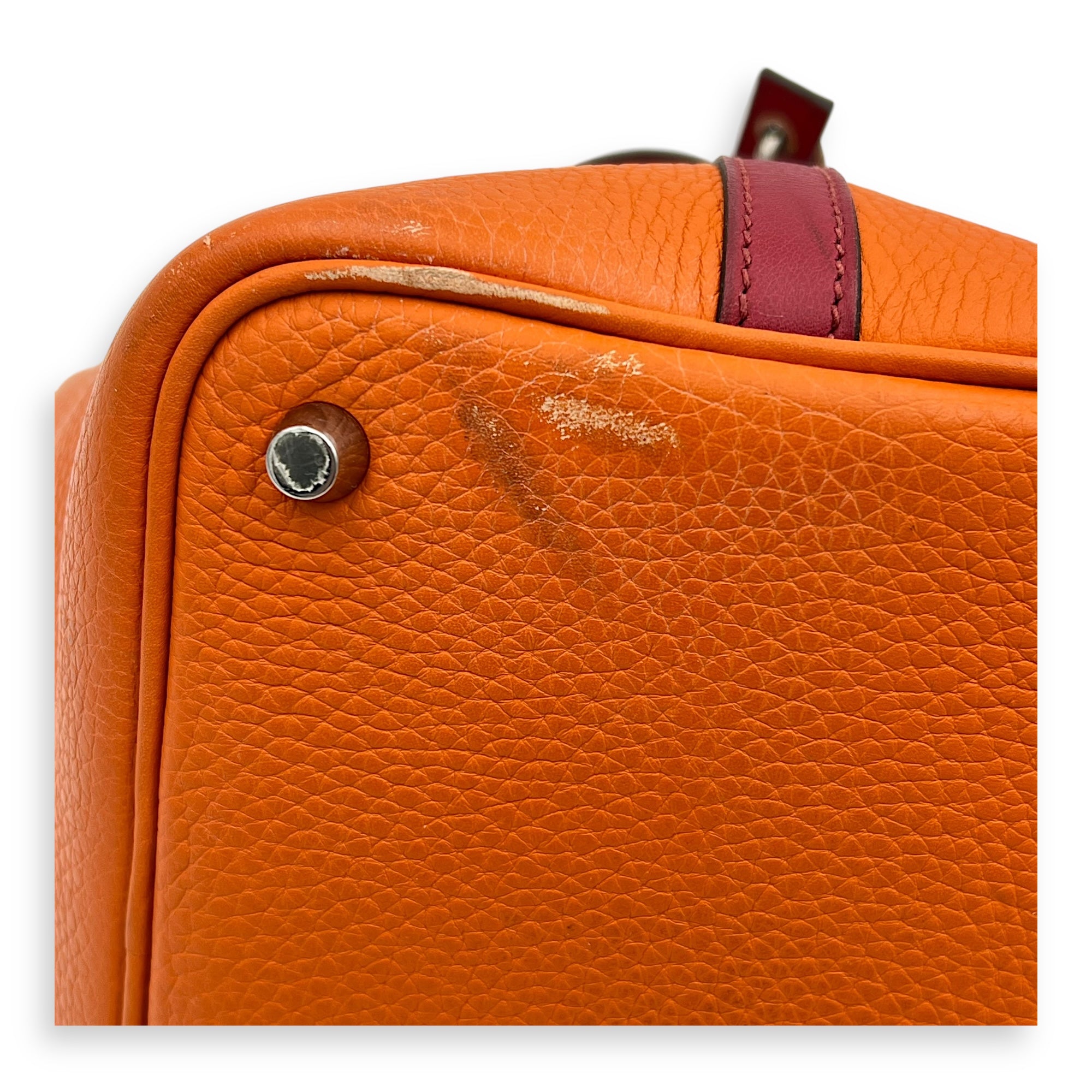 Picotin Orange in Clemence, Palladium hardware - Image 7