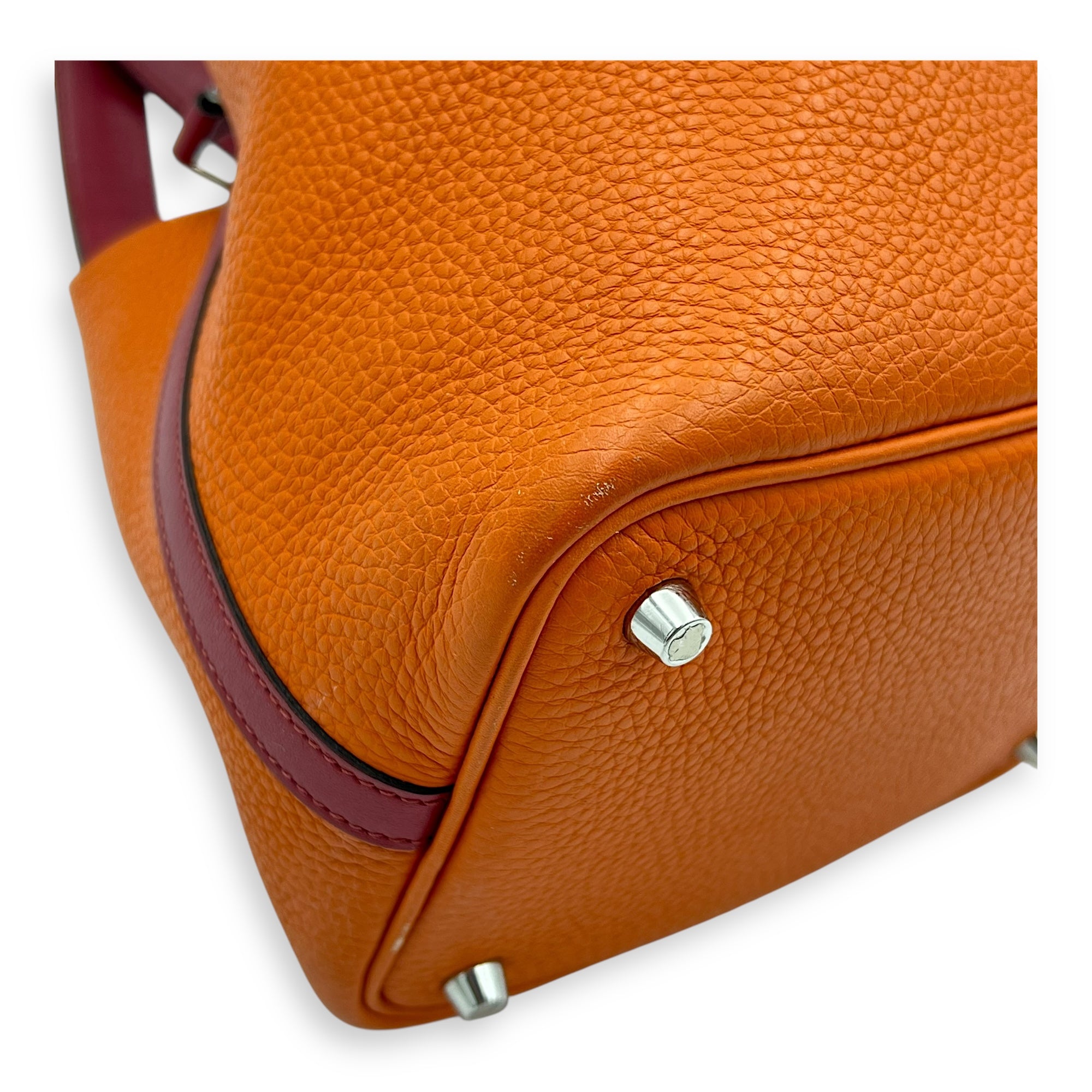 Picotin Orange in Clemence, Palladium hardware - Image 9